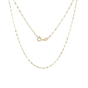 Zlatá retiazka typu Lip Chain dlhá 50 cm KLENOTA