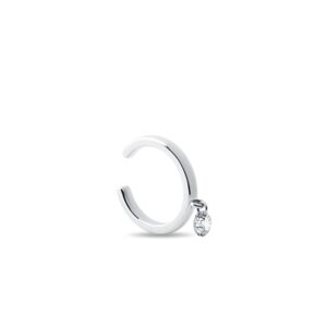 Náušnica ear cuff s laboratórnym diamantom KLENOTA