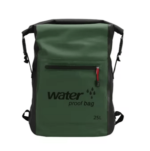 Water vodotesný rolovací batoh, vak na vodu 2v1, 25 litrov Farba: Tmavo zelená