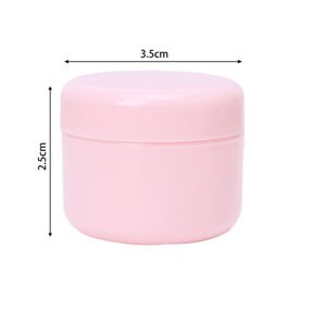 Mini cestovná nádobka na kozmetiku 10 / 20 ml, rôzne farby Farba: Ružová, Objem: 20 ml