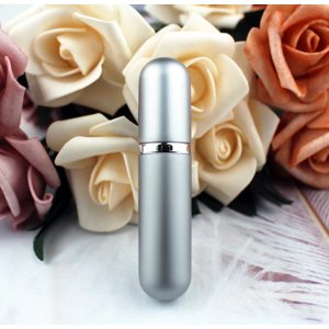 Cestovný plniteľný rozprašovač na parfém, 5 ml Farba: Strieborná