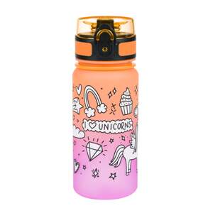 Tritanová fľaša na nápoje Gradient Jednorožec, 350 ml