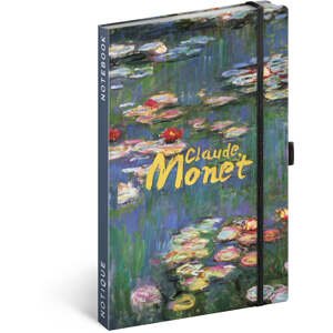 Notes Claude Monet, linajkovaný, 13 × 21 cm