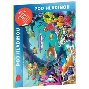 Čítaj a nalepuj - POD HLADINOU, kniha se samolepkami