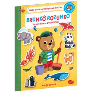 BRUMKO ROZUMKO: SPOZNÁVAME ZVIERATKÁ - Samolepková knižka