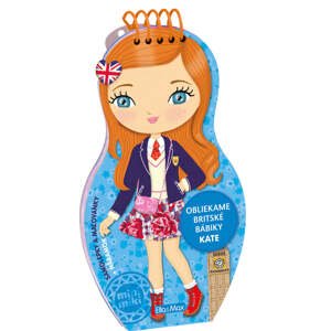 Obliekame britské bábiky KATE - Maľovanky