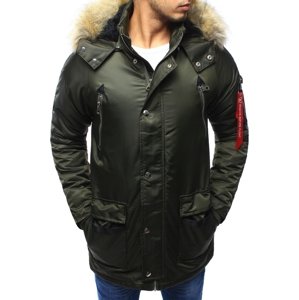 Trendy zelená vetrovka s kapucňou