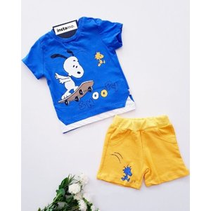 Modrá súprava Snoopy