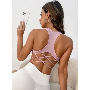Ružová športová podprsenka