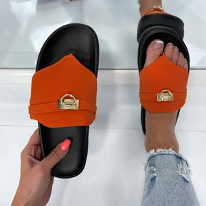 Oranžové šľapky