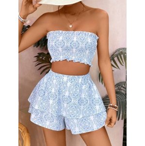 Modrý kraťasový  komplet