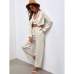 Béžový  nohavicový komplet