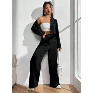 Čierny nohavicový komplet